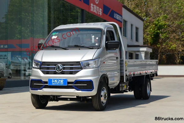 Dongfeng W08 1.6L Gasoline 123 hp 4X2(6 wheels) WLY 5-Speed Dual Rear Wheels 3.7m Single Row Flatbed Mini Truck Exterior (3) | 86Trucks
