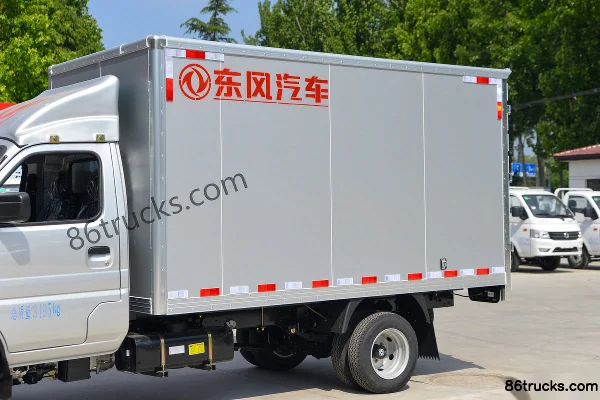 Dongfeng W08 1.6L Gasoline 123 hp 4X2(6 wheels) WLY 5-speed Hydraulic Brake 3.7m Single Row Van Mini Truck Body (1) | 86Trucks