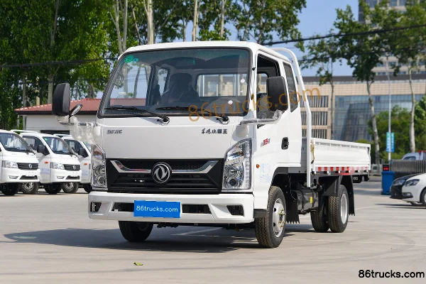 Dongfeng W17 1.6L Gasoline 123 hp 4X2(6 wheels) Mengwo 5-Speed Hydraulic Brake 3.78m Crew Cab Flatbed Mini Truck Exterior (3) | 86Trucks
