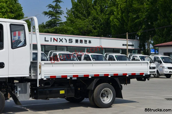 Dongfeng W17 1.6L Gasoline 123 hp 4X2(6 wheels) Mengwo 5-Speed Hydraulic Brake 3.78m Crew Cab Flatbed Mini Truck Body (1) | 86Trucks