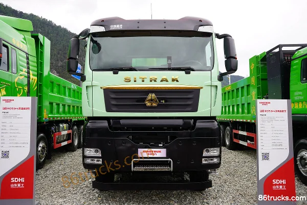 Sitrak G7S 8X4(12 roues) 8m Electric Dump Truck Sinotruk 600kWh Extérieur (2) | 86Trucks