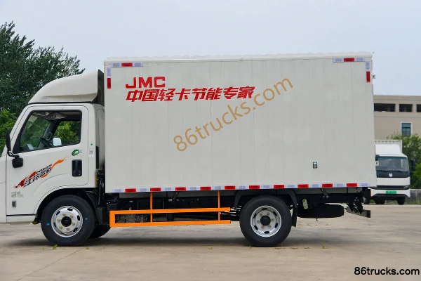 JMC New Shunda Standard Edition 2.5L Diesel 136hp 4X2(6 wheels) WLY 5-Speed 3.7m Single Row Van Light Truck Body (1) | 86Trucks