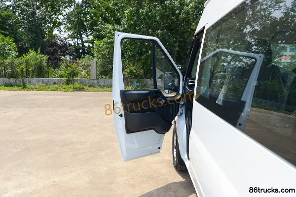 JMC Fushun 2026 Commercial Transport 2T Diesel 146hp 6/7-Seat Mid-Wheelbase Mid-High Roof Manual Dual Rear Doors Light Bus Cab (1) | 86Truck