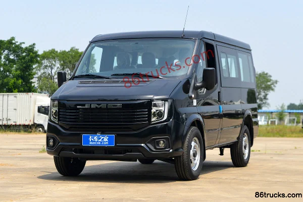 JMC Fushun 2026 Commercial 2T Diesel 146hp 5/6-Seat Short Wheelbase Low Roof Manual Dual Rear Doors Light Bus Exterior (3) | 86Trucks