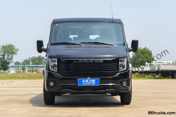 JMC Fushun 2026 Commercial 2T Diesel 146hp 5/6-Seat Short Wheelbase Low Roof Manual Dual Rear Doors Light Bus Exterior (2) | 86Trucks