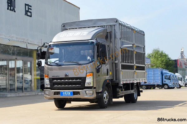 Sinotruk HOWO Hanjiang M 145 hp 4X2(6 wheels) 3.85 m semi-row stake truck Exterior (3) | 86Trucks