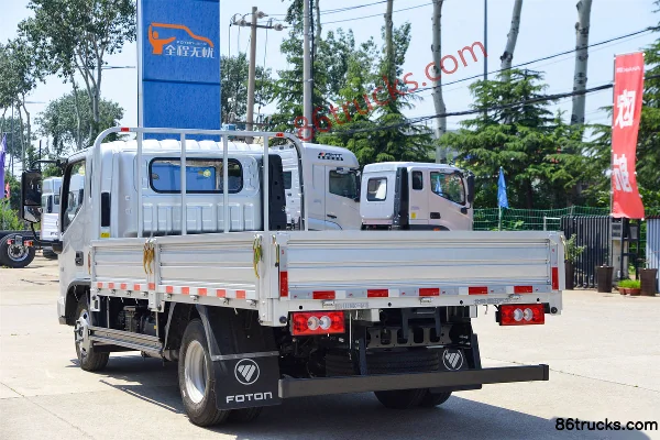Foton S1 Changying Edition 2.5L Diesel 165 hp 4X2(6 wheels) 8-Speed 3.83m Semi-Row Flatbed Light Truck Body (3) | 86Trucks