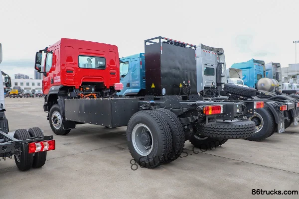 Dongfeng H5 4X2(6 wheels) 5.3m Semi-Cab Electric Dump Truck CATL 310.66kWh Exterior (3) | 86Trucks