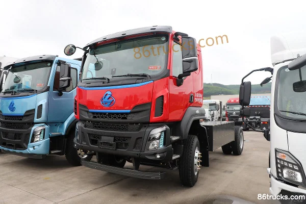 Dongfeng H5 4X2(6 wheels) 5.3m Semi-Cab Electric Dump Truck CATL 310.66kWh Exterior (2) | 86Trucks