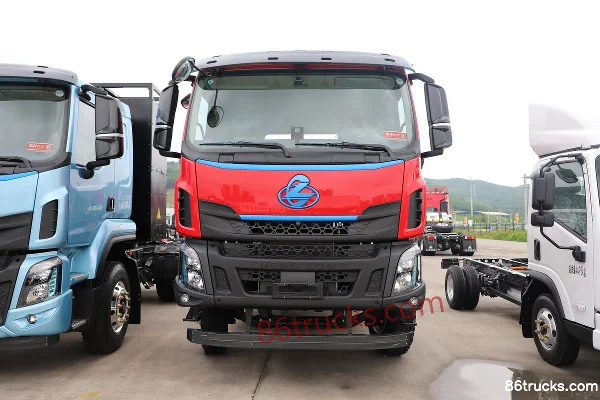 Dongfeng H5 4X2(6 wheels) 5.3m Semi-Cab Electric Dump Truck CATL 310.66kWh Exterior