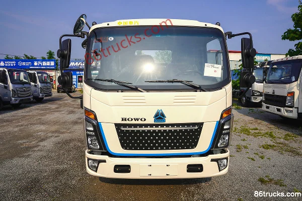 Sinotruk Hanjiang 4.15m Single Row Electric Flatbed Light Truck CATL 100.07kWh 4X2(6 wheels) Exterior (2) | 86Trucks
