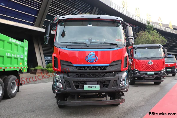 Dongfeng H5 4X2(6 wheels) 5.4m Crew Cab Pure Electric Dump Truck CATL 310.66kWh Exterior (2) | 86Trucks