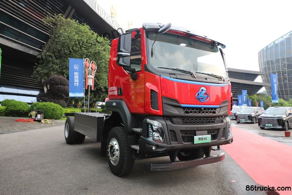 Dongfeng H5 4X2(6 wheels) 5.4m Crew Cab Pure Electric Dump Truck CATL 310.66kWh Exterior