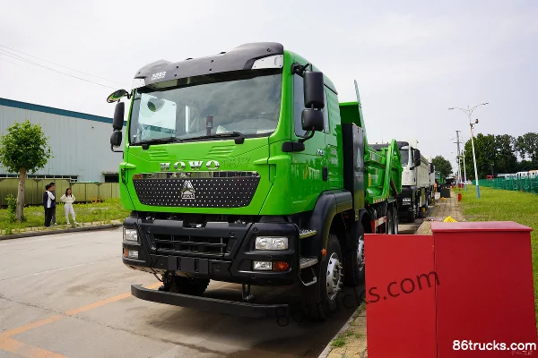 Sinotruk HOWO TX EV 8X4(12 wheels) 5.6m Semi-Sleeper Electric Dump Truck Exterior (3) | 86Trucks