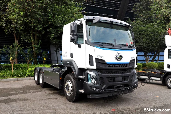 Dongfeng H5 6X4(10 wheels) Fast Gear 4-speed AMT Automatic Side Battery Pure Electric Tractor Truck (Sub-vehicle) CATL 4