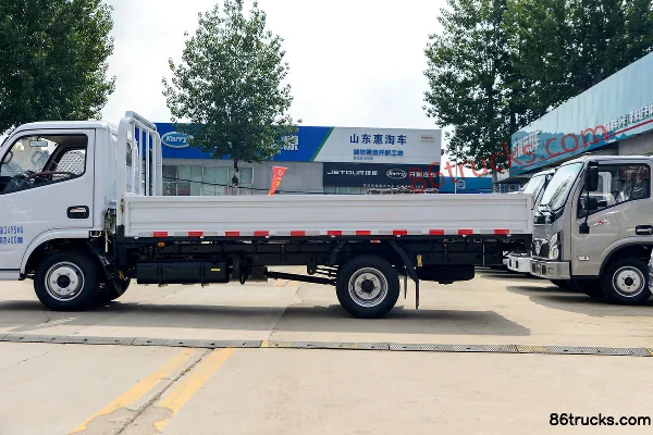 Dongfeng T7 Pro 1.6L Gasoline 120hp 4X2(6 wheels) 5-Speed 4.18m Single-Row Flatbed Mini Truck Body (2) | 86Trucks