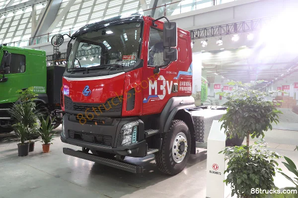 Dongfeng M3V 4X2(6 wheels) 16T Hub Reduction Axle 4.3m Cab-over Electric Dump Truck CATL 246.68kWh Exterior (3) | 86Trucks