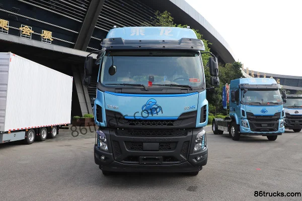 Dongfeng H5 6X4(10 wheels) Side-mounted + Rear-mounted Electric Tractor Truck CATL 528kWh Exterior (2) | 86Trucks