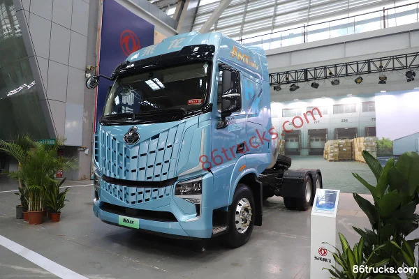 Dongfeng HK 14,5L LNG 580 ch 6X4(10 roues) Eaton 12 vitesses AMT automatique pont arrière 440 tracteur routier Extérieur (3) | 86Trucks