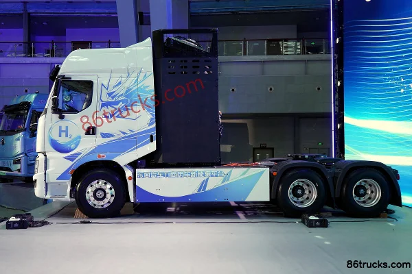 Dongfeng H7pro 6X4(10 wheels) Hydrogen Fuel Tractor Truck Microvast 80kWh Exterior (3) | 86Trucks