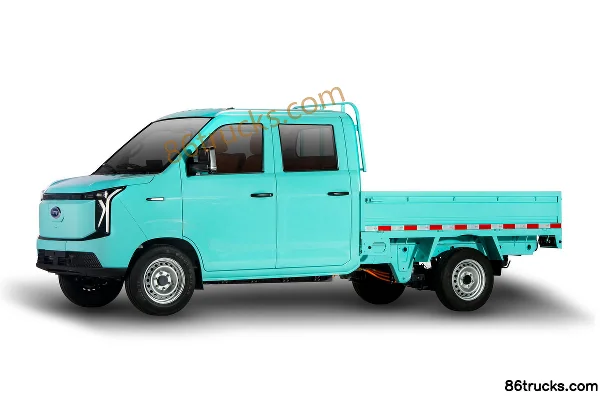 Chery Commercial Vehicle Kairui K3 Standard Hydraulic Brake 2.7m Double Row Pure Electric Panel Van Mini Truck Guoxuan High-Tech 44.4kWh 4X2