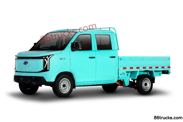 Chery Commercial Vehicle Kairui K3 Standard Hydraulic Brake 2.7m Double Row Pure Electric Panel Van Mini Truck Guoxuan High-Tech 44.4kWh 4X2