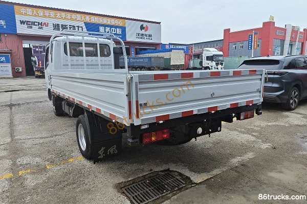 Dongfeng T7 Pro 1.6L Gasoline 120hp 4X2(6 wheels) 5-Speed 3.8m Single Row Flatbed Micro Truck Body (2) | 86Trucks