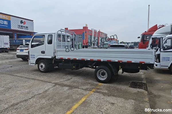 Dongfeng T7 Pro 1.6L Gasoline 120hp 4X2(6 wheels) 5-Speed 3.8m Single Row Flatbed Micro Truck Body (1) | 86Trucks