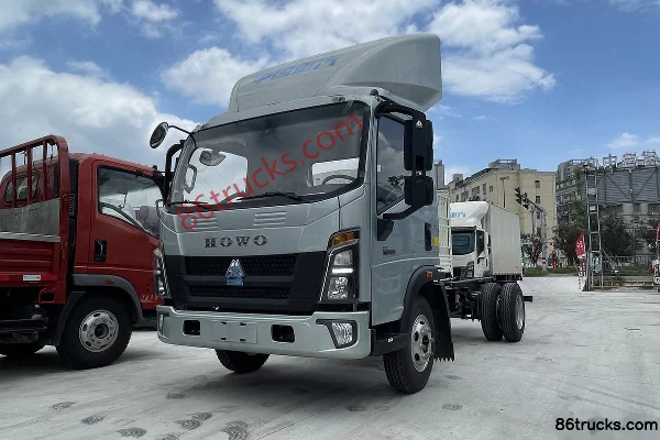 Sinotruk Hanjiang 4,15 m cabine simple camion léger électrique pur à ridelles CATL 140,41 kWh 4X2(6 roues) Extérieur (3) | 86Trucks