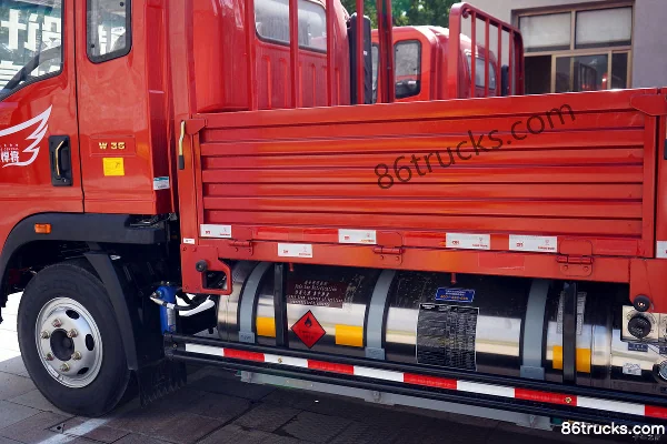 Sinotruk HOWO Hanjiang 3L CNG 140 hp 4X2(6 wheels) Fast Gear 8-Speed 3.85m Day Cab Flatbed Cargo Truck Body (3) | 86Trucks