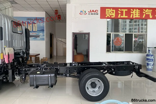 JAC S3 All-Power Edition 2.2L Diesel 129 hp 4X2(6 wheels) Xingrui 5-speed 3.52m Half-Row Stake Micro Truck Chassis (1) | 86Trucks