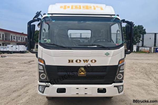 Sinotruk Hanjiang 140 ch 4X2(6 roues) LNG camion frigorifique 4,08 m Extérieur (2) | 86Trucks